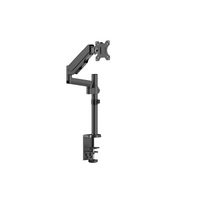 Brateck Single Monitor Full Extension Gas Spring Single Monitor Arm 17' - 32' Up to 8Kg Per screen VESA 75x75/100x100