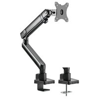 Brateck Single Monitor Aluminium Slim Mechanical Spring Monitor Arm Fit Most 17'-32' Monitor Up to 8kg per screen VESA 75x75/100x100