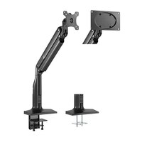 Brateck Single Monitor Select Gas Spring Aluminum Monitor Arm Fit Most 17'-43' Monitor Up to 18kg per screen VESA75x75/200x100/100x100
