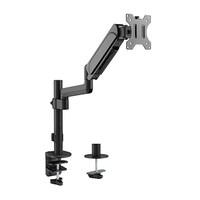 Brateck Single Monitor Pole-Mounted Gas Spring Monitor Arm Fit Most 17' - 32' Monitor Up to 9Kg Per screen VESA 75x75/100x100