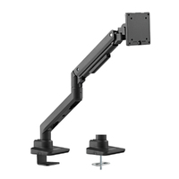 Brateck Fabulous Desk-Mounted  Heavy-Duty Gas Spring Monitor Arm Fit Most 17'-49' Monitor Up to 20KG VESA 75x75,100x100(Black)