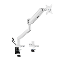 Brateck LDT75-C012UC Designer Premium Single Monitor Spring-Assisted Monitor Arm with USB-A/USB-C Ports