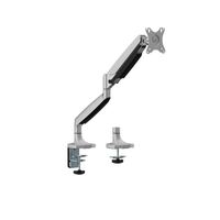 Brateck LDT82-C012 SINGLE SCREEN HEAVY-DUTY GAS SPRING MONITOR ARM For most 17'~45' Monitors, Matte Sliver (New)