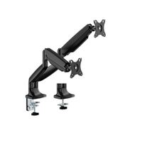 Brateck LDT82-C024-BK DUAL SCREEN HEAVY-DUTY GAS SPRING MONITOR ARM For most 17'~35' Monitors, Matte Black(New)