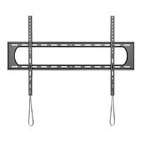 BrateckAffordable Heavy-Duty TV Wall Mount For 60’’~120’’ Fit Curved TV up to 120KG, VESA 50x50 up to 900x600 Fine Texture Black