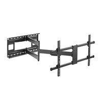 Brateck Extra Long Arm Full-Motion TV Wall Mount For Most 43'-80' Flat Panel TVs Up to 50kg VESA 200x200/300x200/300x300/400x200/400x300/MAX 800x400