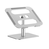 BrateckLPS03-19 ADJUSTABLE ALUMINUM LAPTOP RISER  For most 11'-15' laptops & tablets (Silver) (LS)