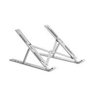 Brateck LPS03-3-03 PORTABLE 6-LEVEL ADJUSTABLE ALUMINUM LAPTOP RISER  For most 11'-15' laptops, tablets and more (Silver) (LS)