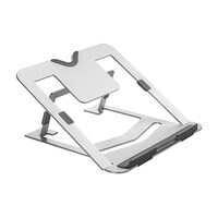 Brateck Foldable 6-Level Adjustable Laptop Risers For Most 11'-17' laptops, tablets, and eReaders Weight Capacity 5kg  (240x240x14mm)