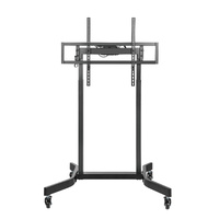 Brateck Standard Motorized TV Cart Fit 55'-100' Up to 120kg- Matte Black , VESA Compatible: 200x200 up to 800x600
