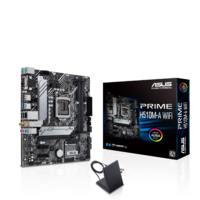 ASUS PRIME H510M-A WIFI Intel H510 LGA 1200 Micro ATX Motherboard, PCIe 4.0 32Gbps M.2, WiFI 5, 1GB Ethernet, DP, HDMI,  USB3.2 Type-A, SATA 6
