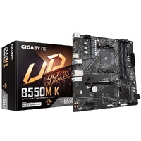 Gigabyte MBG-B550MK AMD AM4 M-ATX Motherboard 4x DDR4~128GB,1x PCIe x16, 1 x PCIe x1, 2x M.2, 4x SATA , 4x USB 3.2,  4x USB 2.0