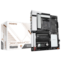 Gigabyte B550 VISION D-P AMD Ryzen ARX Motherboard 4xDDR4 4xSATAIII 2xM.2 LAN RAID WIFI6 BT 3xPCIEx16 HDMI 4xUSB3.2 2xUSB-C