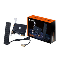 Gigabyte GC-WIFI7 Motherboard, Wi-Fi 7, up to 5800Mbps, up to 320MHz bandwidth support across the 2.4GHz, 5GHz, and 6GHz bands, 2Tx2R antenna, PCIe x1