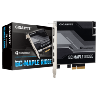 Gigabyte Maple Ridge Thunderbolt 4 Certified Add-in Card, Dual Thunderbold 4 (USB-C) Ports, 1x DisplayPort 1.4, 2x Mini-DisplayPort In