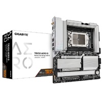 Gigabyte TRX50 AERO D AMD Ryzen Motherboard 4x DDR5~256GB,2x PCIe x16 slots, 4x M.2, 8x SATA 6Gb/s connectors, 11x USB 3.2, 4x USB2.0, 2x