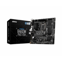 MSI B460M PRO-VDH Intel mATX Motherboard, 4x DDR4 ~128GB, 1x PCI-E x16, 2x PCI-E x1, 4x SATAIII, 2x M.2, 4x USB 3.2, 2x USB 2.0 (LS)