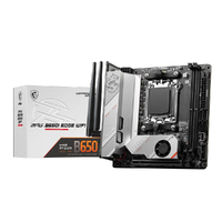 MSI MPG B650I EDGE WIFI AMD AM5 M-ITX Motherboard, 2x DDR5 ~64GB, 1x PCI-E x16, 2x M.2, 4x SATA, 2x USB2.0, 5x USB 3.2, 1x USB-C