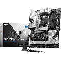 MSI PRO Z790-A MAX WIFI Intel LGA 1700 ATX Motherboard, 4x DDR5~128GB, 3x PCI-E x 16, 4x M.2, 6x SATA, 5x USB 3.2, 2x USB 2.0 1x USB-C