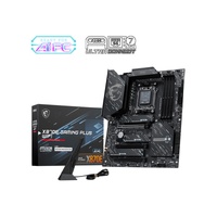 MSI X870E GAMING PLUS WIFI, AM5, Ryzen 7000-9000, X870E, DDR5-8200+, PCIe5 x16, M.2 Gen5, WiFi7, BT5.4, 5G LAN, USB4, USB20G, Audio7.1, 8CH HD Boost
