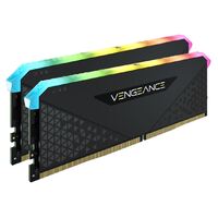 Corsair Vengeance RGB RS 16GB (2x8GB) DDR4 3200MHz C16 16-20-20-38 Black Heatspreader Desktop Gaming Memory