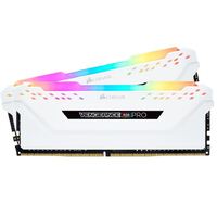 Corsair Vengeance RGB PRO 32GB (2x16GB) DDR4 3200MHz C16 Desktop Gaming Memory White