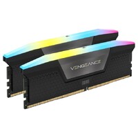 Corsair Vengeance RGB 96GB (2x48GB) DDR5 UDIMM 5200MHz C38 1.25V Desktop Gaming Memory Black