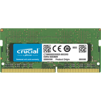 Crucial 32GB (1x32GB) DDR4 SODIMM 2666MHz CL19 1.2V Dual Ranked Single Stick Notebook Laptop Memory RAM