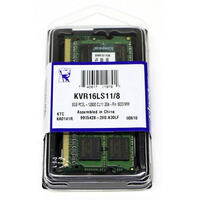 Kingston 8GB (1x8GB) DDR3L SODIMM 1600MHz 1.35V / 1.5V Dual Voltage ValueRAM Single Stick Notebook Memory