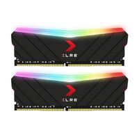 PNY XLR8 16GB (2x8GB) DDR4 UDIMM 4000Mhz RGB CL18 1.35V Dual Black Heat Spreader Gaming Desktop PC Memory >3600Mhz