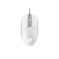 ASUS ROG Strix Impact II Moonlight White Gaming Mouse, 6,200-dpi, Lightweight Ambidextrous, Aura Sync RGB lighting