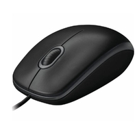 Logitech B100 Optical USB Mouse 800dpi for PC Laptop Mac Tux Full Size Comfort smooth mover 3yr wty