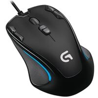 Logitech G300s Optical Ambidextrous USB Gaming Mouse ?€? 2500DPI 9 Programmable Buttons Onboard Memory 1ms Response Rate On-The-Fly DPI Switching