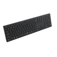RAPOO 9550M Multi-mode Wireless Combo Bluetooth 3.0, 5.0 and 2.4G Windows and Mac 17 Multimedia Hotkeys Full Size 110 keys Rechargeable Battery