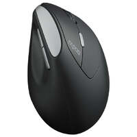 RAPOO MV20 Ergonomic Vertical Wireless Mouse 6 Buttons 800/1200/1600 DPI Optical Silent Click Mice - Black