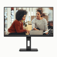 AOC 27' IPS, 4ms, FHD 1920 × 1080, Adaptive Sync, Border less, Height Adjustable Stand, VESA 100X100m, Speakers  HDMI, DP, VGA Office Monitor