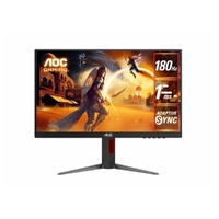 AOC 27' IPS, Full HD 1920x1080, Adaptive Sync,1ms, 180Hz, HDR10, Borderless, Height Adjustable Stand, VESA 100X100m,  HDMI 2.0, DP 1.4 Gaming Monitor