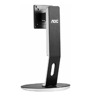 AOC H241 4-Way Height Adjustable, Pivot, Swivel & Tilt Monitor Stand VESA 75 & 100mm for 23.6' to 24'  monitors up to  2.7-3.7kg - Solid Construction.