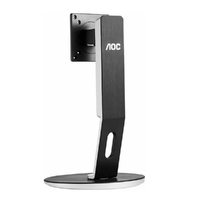 AOC H271 4-Way Height Adjustable, Pivot, Swivel & Tilt, 25 - 27' Monitor Stand VESA 75 & 100mm and monitors up to 3.8 - 4.8kg - Solid Construction.