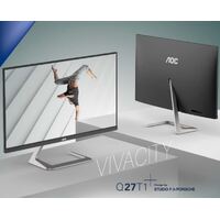AOC 27' QHD 2560 x 1440, 4ms, IPS, Fast 75Hz, Adaptive Sync, Zero Edge (Edge-M), DP, HDMI, design by Studio F.A. Porsche