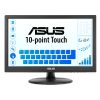ASUS VT168HR 15' Touch Monitor 15.6' (1366x768), 10-point Touch, HDMI, Flicker free, Low Blue Light, Wall-mountable, Eye care, VESA, HDMI, VGA