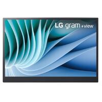 LG Gram +View 16' Portable Monitor WQXGA 2K 2560x1600 16:10 2xUSB-C Auto Rotate Power Delivery DisplayPort Alternate Mode 670g