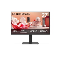 LG 27' QHD (2560 x 1440) IPS display HDR10 / sRGB 99% (Typ.) / 100Hz USB-C (PD 65W) / Daisy Chain / RJ45 Built-in Power