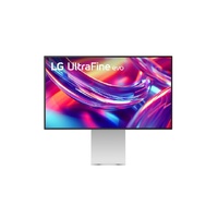 LG UltraFine™evo 32' 6K monitor with IPS Black, HDR600, DCI-P3 98%, Adobe RGB 99.5%, Thunderbolt 5, HDMI 2.1, and tilt/height/pivot adjustments
