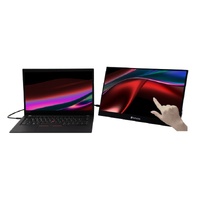 Verbatim 17.3' USB-C Portable 10 Point Touch, Full HD 1080p, HDMI, IPS Portable,  Business, Sleeve, Ultra Portable Black Aluminium, Win & IOS Monitor