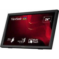ViewSonic 24' TD2423 IR 10 Point Touch Advanced Ergonomics, Magnetic Pen Holder, 40 degrees Tilt, 7H Hardness VESA 100, Glove, Stylus Business Monitor
