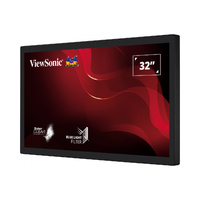 ViewSonic 32' 1080p Open Frame 10-Point PCAP Touch Monitor, 24/7 Operation and HDMI, DisplayPort and RS232, Kiosk, Factory, IP54