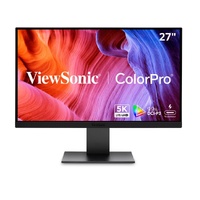 ViewSonic VP2788-5K - 27' ColorPro 5K Mac-Compatible Monitor with 100W Thunderbolt 4, USB C, and DCI-P3 Color Gamut Monitor