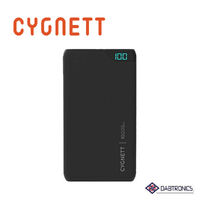 Cygnett ChargeUp Boost 10,000 Power Bank - Black - With Micro USB to USB-A cable, 10,000Mah (18.5Wh) Lithium Polymer Battery, Digital Display (0-100%)