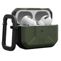 UAG Civilian Apple Airpods Pro (2nd Gen) Case - Olive Drab (104124117272), DROP+ Military Standard, Co-Mold Design, Weather-Resistant,Precise Fit